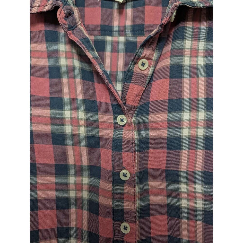 THE GREAT. High low long sleeve button down front shirt size 2 - Picture 3 of 7